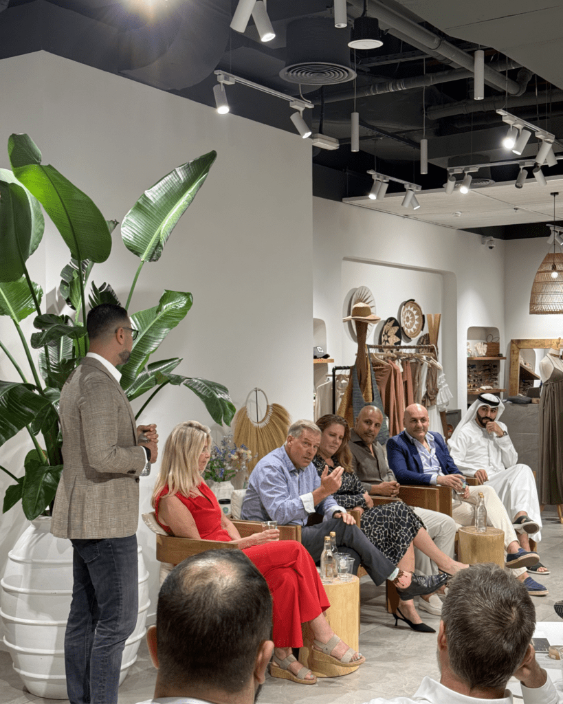 Networking reception with delegates and local hosts